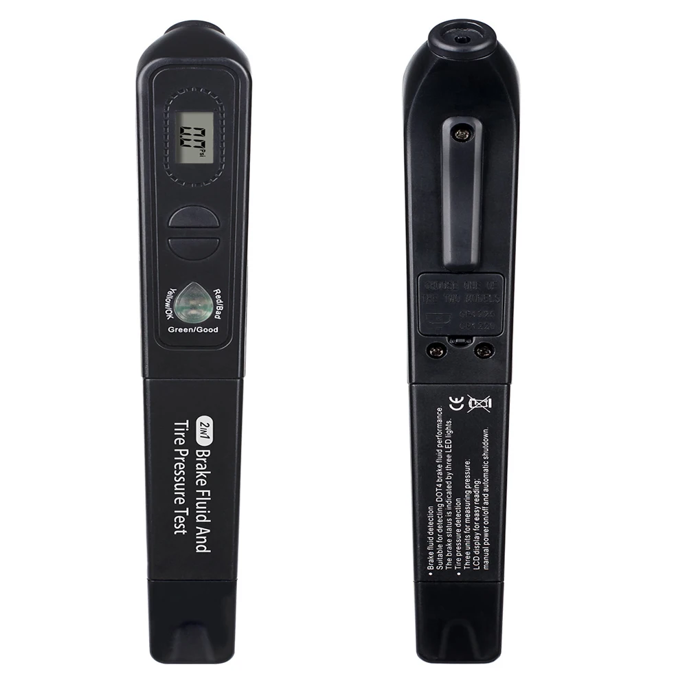 Тестер тормозной жидкости измеритель давления в шинах два одном тестер для