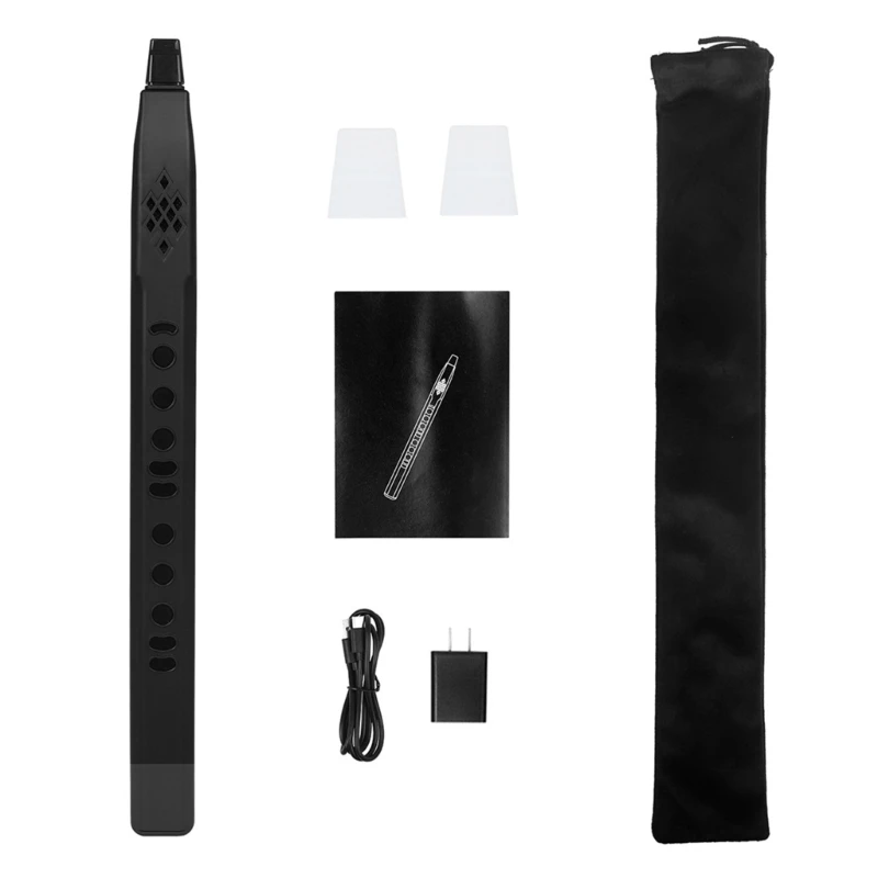 Electronic Flute Wind Instruments 13 Tones Removeable Nozzle Rechargeable Battery Midi