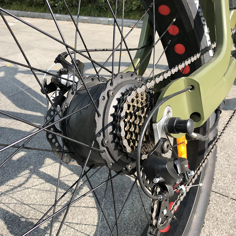 7 sped lctric подвесной велосипед для горного велосипеда/алюминиевая рама 1000 Вт 48 в 17