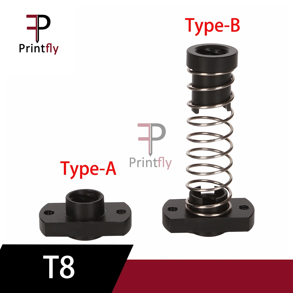 

3D Printer Z Axis Trapezoid Motor Screw Nuts T8 Nut POM Nut Lead 8mm Pitch 2mm For Creality CR10 CR-10S Ender-3 Lead Screw