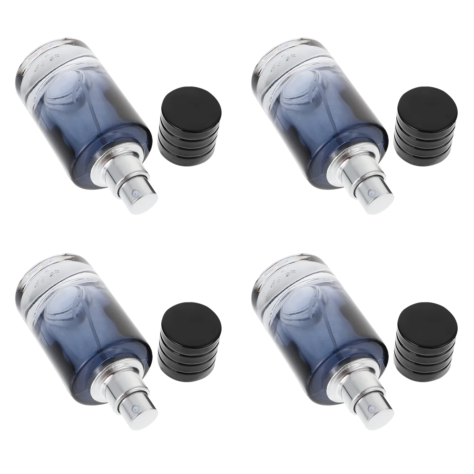

4pcs Round Fragrance Spray Bottles Glass Spray Bottles Perfume Containers 30ml