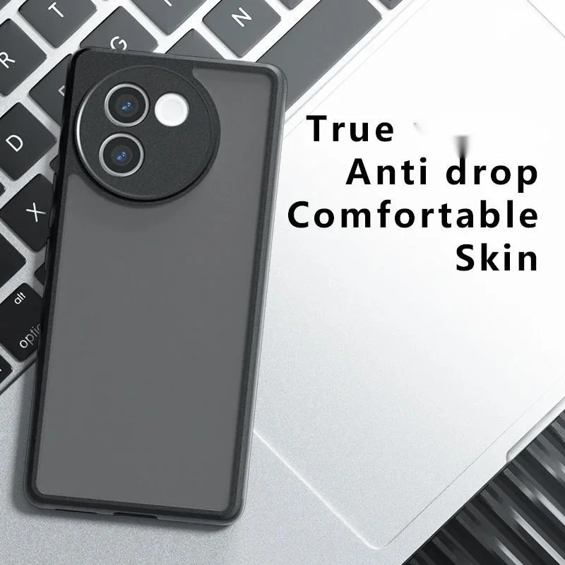 Противоударный чехол для VIVO V40 Lite женский роскошный матовый прозрачный защитный