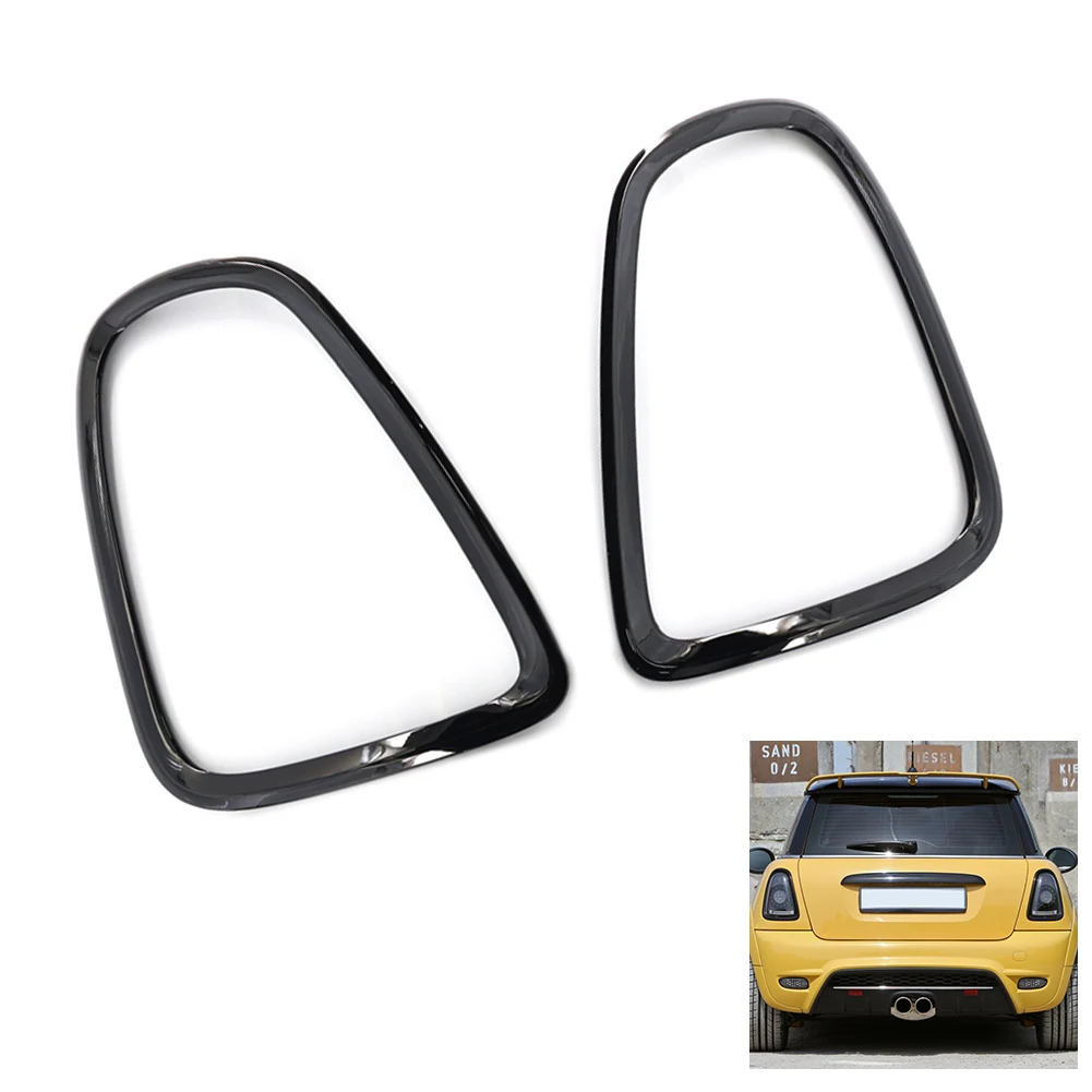 

2pcs Gloss Black Pair Tail Light Cover Trim ABS+Plastic For Mini Cooper R56 R57 R58 R59 2007-2013 37x4.5x27.5cm