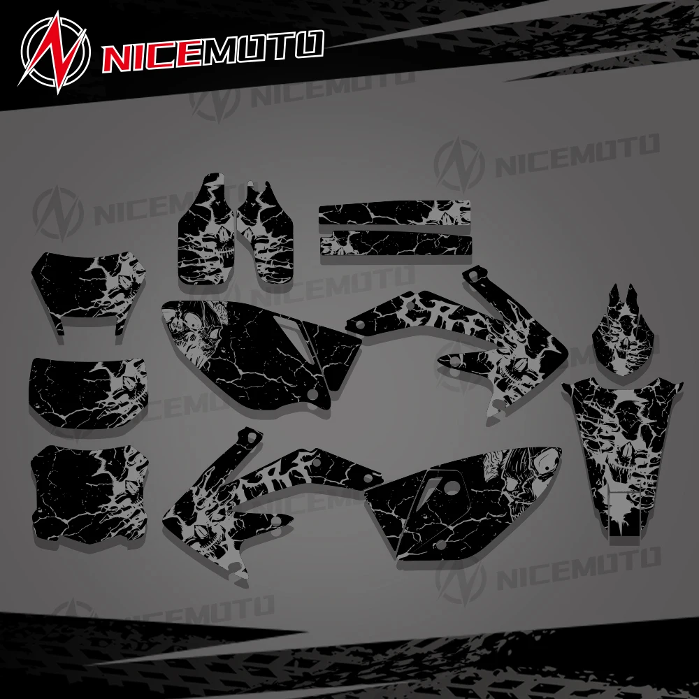 Мотоциклетная команда Графический фон Наклейка Стикер комплект для Honda CRF450X 2005-2016