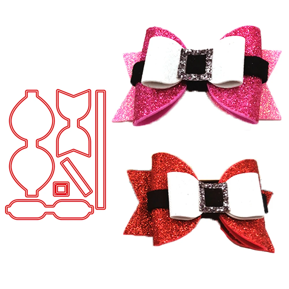 Christmas Bow Metal Cutting Dies Bowknot  Cutter Punch Stencil Scrapbooking Paper Crafts Decorative DIY