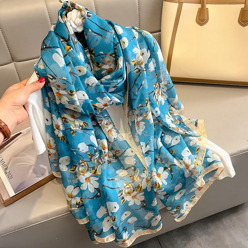 

Роскошный солнцезащитный шарф из пашмины, женский модный Шелковый хиджаб 180 х130 см, зимние теплые шарфы для подарка, новые кашемировые шали в стиле пары
