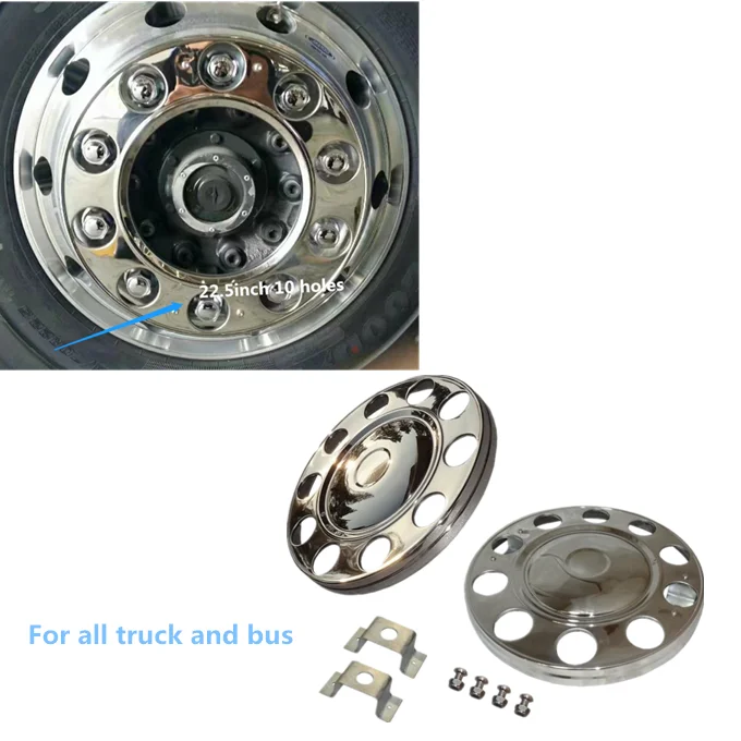 

Huiying auto truck hubcap stainless steel wheel cover 225 wheel center hubcaps 22.5 inch