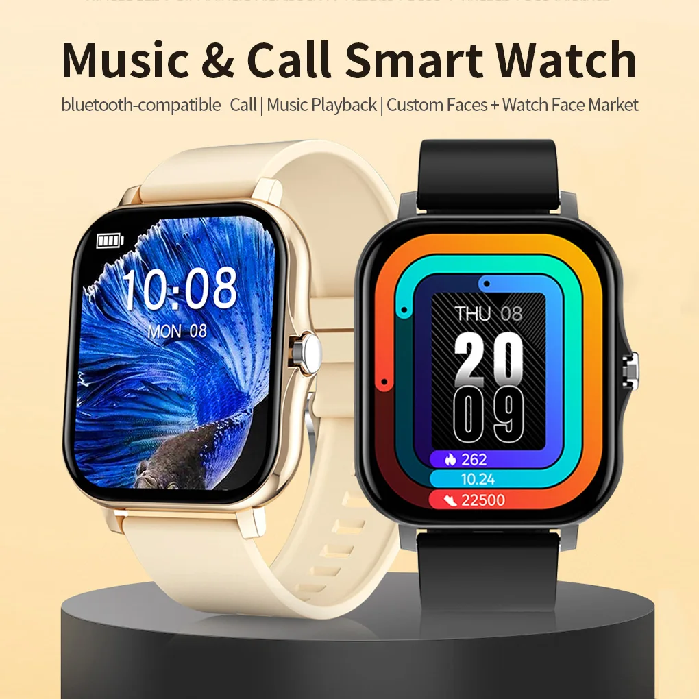 

CT2 Smart Watch Men Women Sport Fitness Watch Heart Rate Monitor Waterproof Bluetooth-compatible Smartwatch for Android IOS