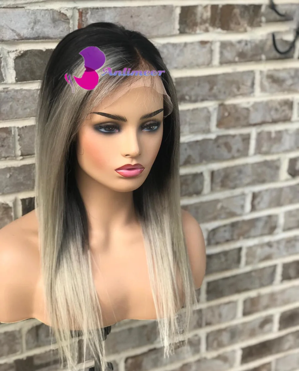 

Пепельно-коричневый блонд хайлайтер свободные глубокие волнистые кружевные передние парики человеческие волосы средняя боковая часть кру...