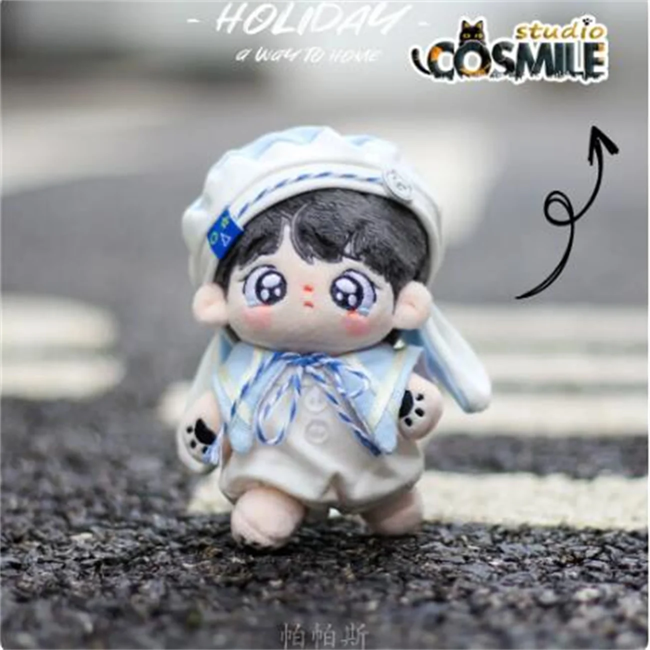 

Kpop Star Idol Navy Sailor Suit Cute Costume CP Starfish Normal 10cm Plush Doll Stuffed Clothes Plushie Clothing PS
