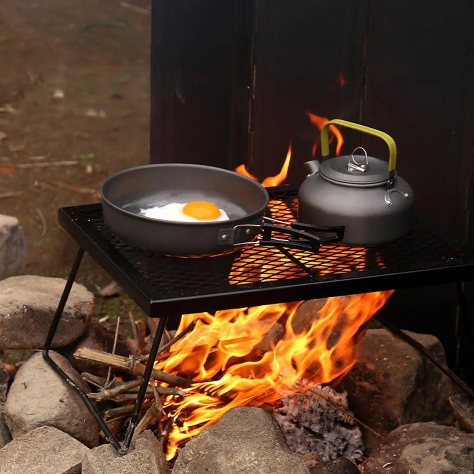 Складной стол для кемпинга сетка хранения портативный Фотофон пикника