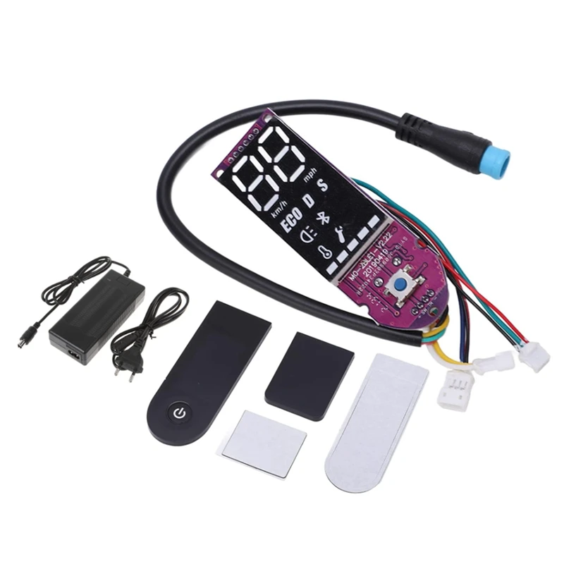 Electric Scooter Circuit Board For Xiaomi MIJIA M365 Pro Dashboard+Cover+42V 2A Adapter Replacement Accessories EU Plug