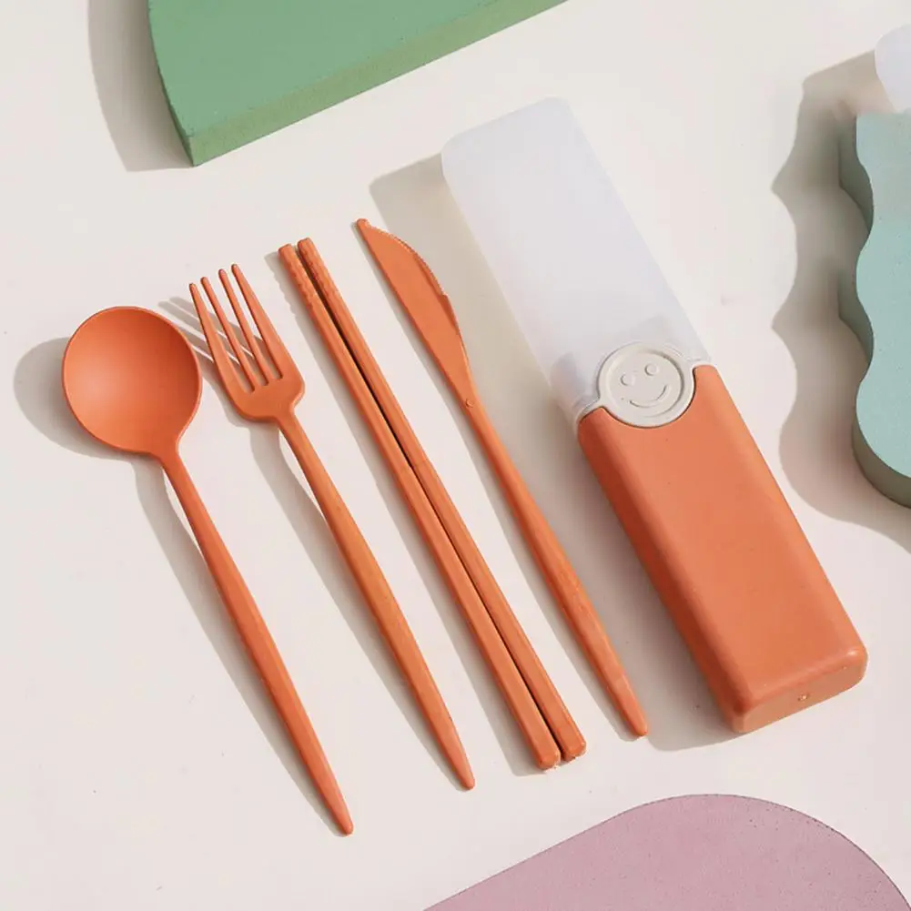 

Набор столовых приборов 1 комплект портативных противоударных ложек с гладкими краями для кухни