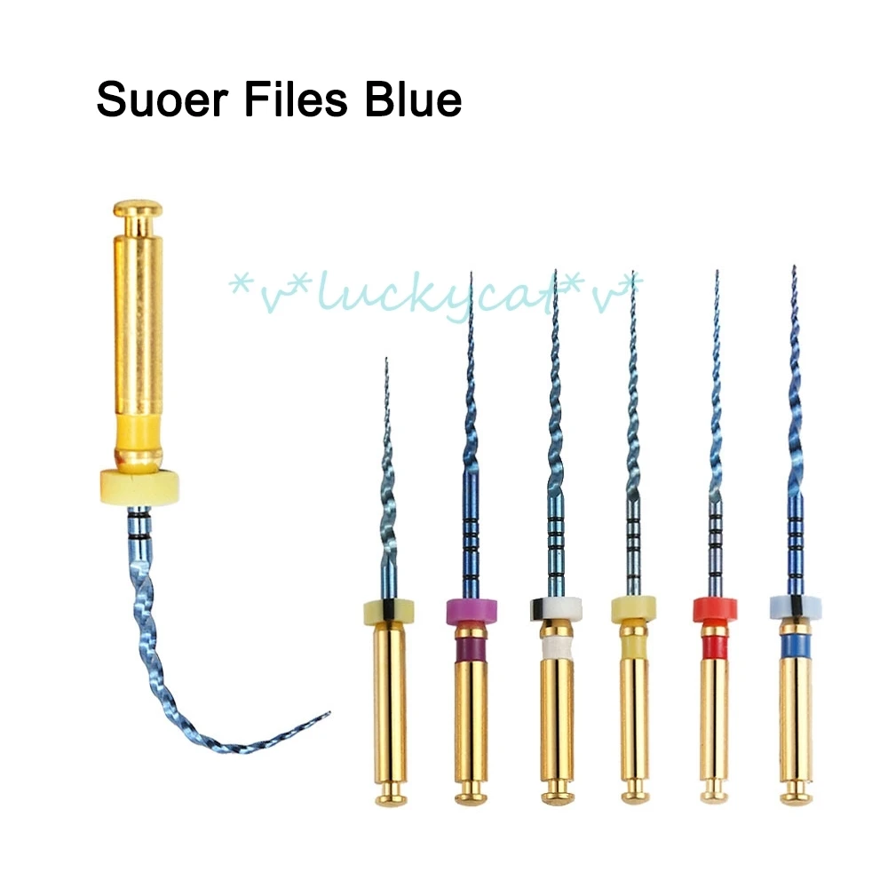 

new arrival 6pcs/Box Dental Heat Activated Canal Root Files Dentist Tool Can Bend for Preparing Root Canal Treatment dental item