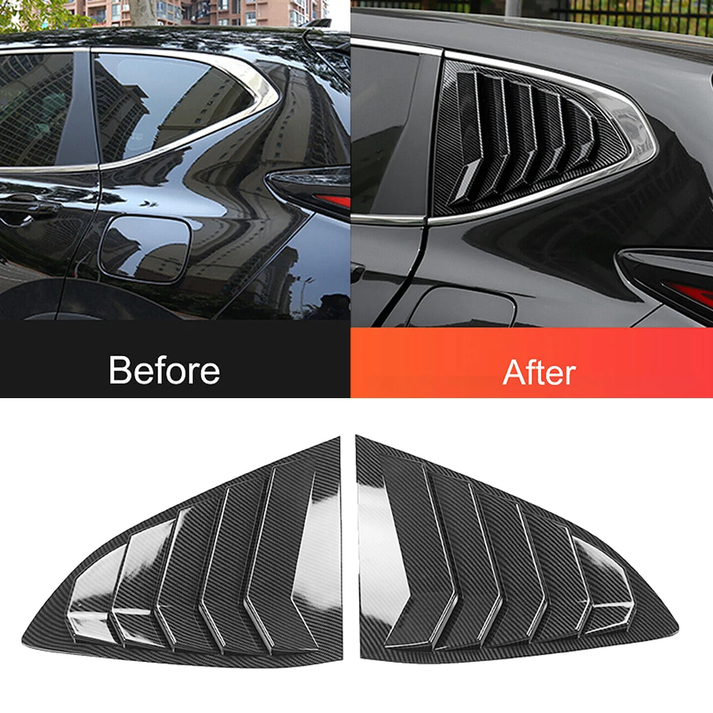 

1 Pair Car Rear Side Vent Window Scoop Louvers Shutter Cover For Honda For CRV 2017 2018 2019 2020 2021 2022 2023 Louver Shutter