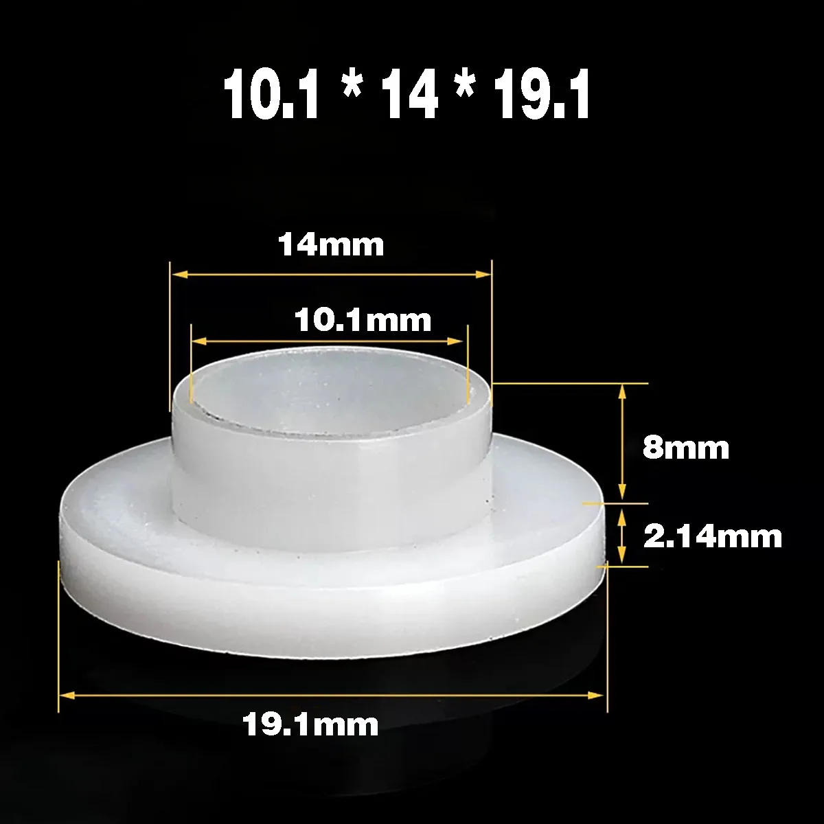 20 шт. Т-образная нейлоновая ступенчатая шайба/выпуклая резьбовая втулка изоляционные гранулы M8M10