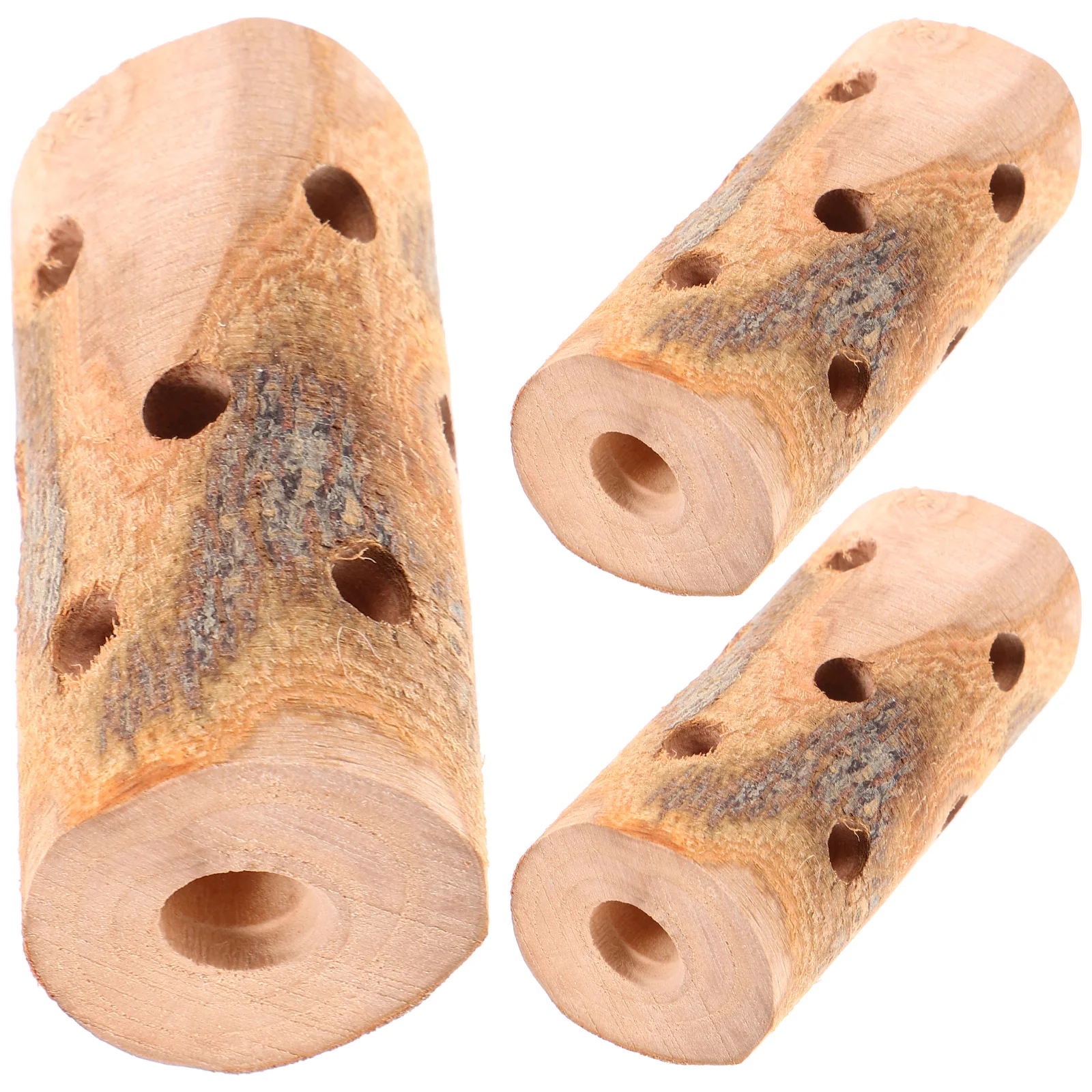 

3 Pcs Chinchilla Pet Chew Stick Parrot Toys Wooden Guinea Chewing Playthings