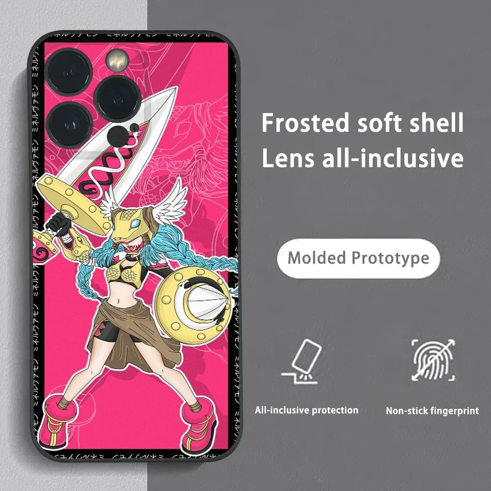 A-Adventure Anime D-Digimon Phone Case For IPhone 16 15 14 13 12 11 Pro Max Plus Mini Frosted Soft Shell Funda