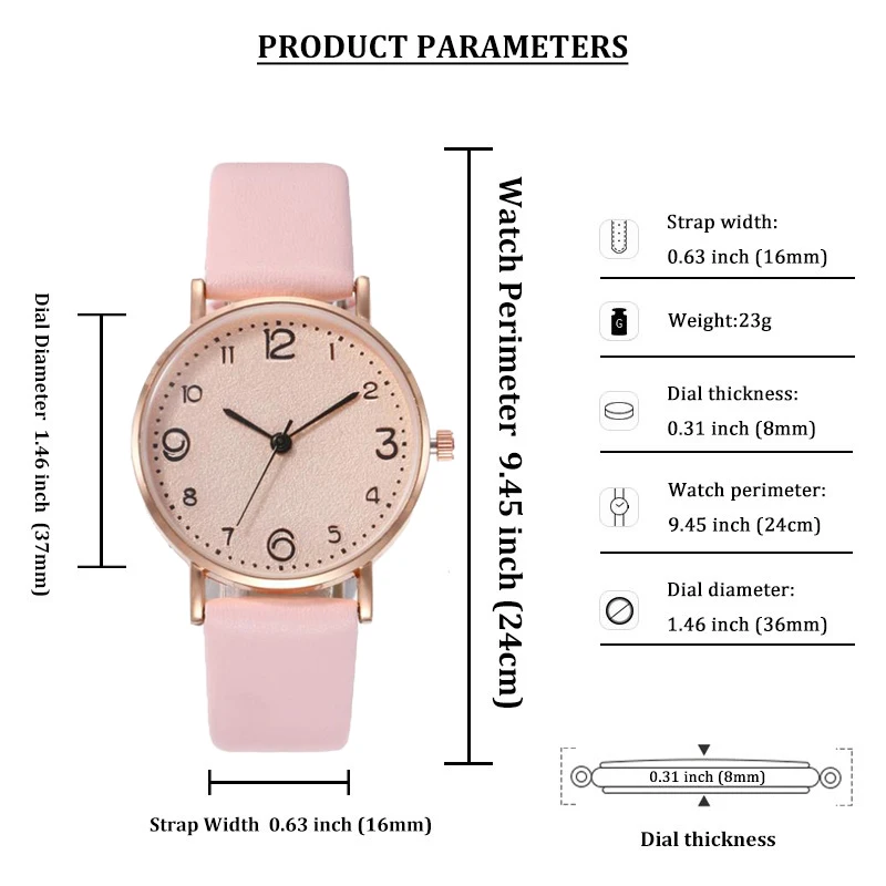 New Women Watch Luxury Brand Casual Exquisite Leather Belt Watches With Fashionable Simple Style Quartz WristWatch Reloj Mujer enlarge