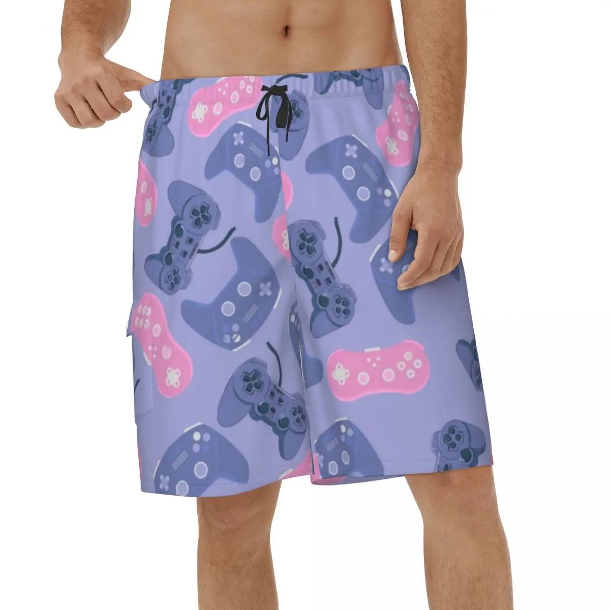 

Summer Control Video Game Controller Men Beach Shorts Sports Swimwear Gifts for Wife Daughters Moms Gamers Quick Dry Board Short