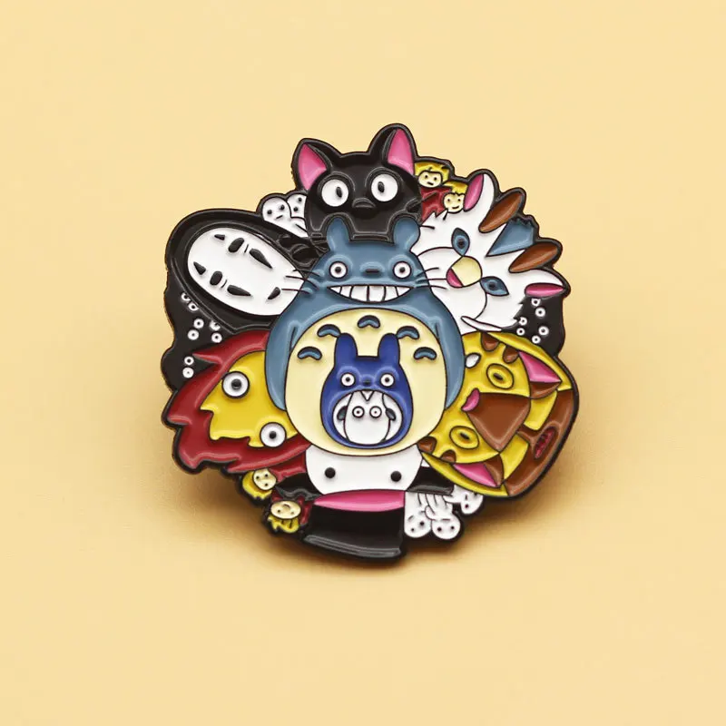 SALeeee Japanese anime cartoon brooch cute backpack decoration badge metal pin anime brooch