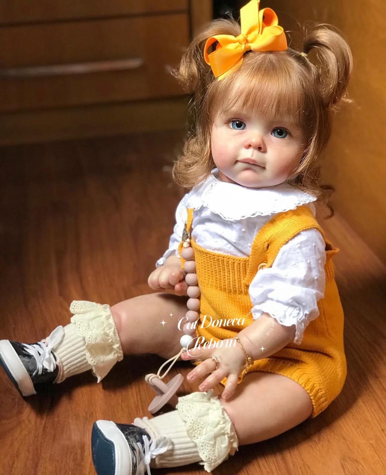 

Pretty Maggie 22 Inch Lifelike Reborn Baby Girl Soft Vinyl with Rooted Hair Bebe Reborn Realistic Toddler Muñecas Reborn