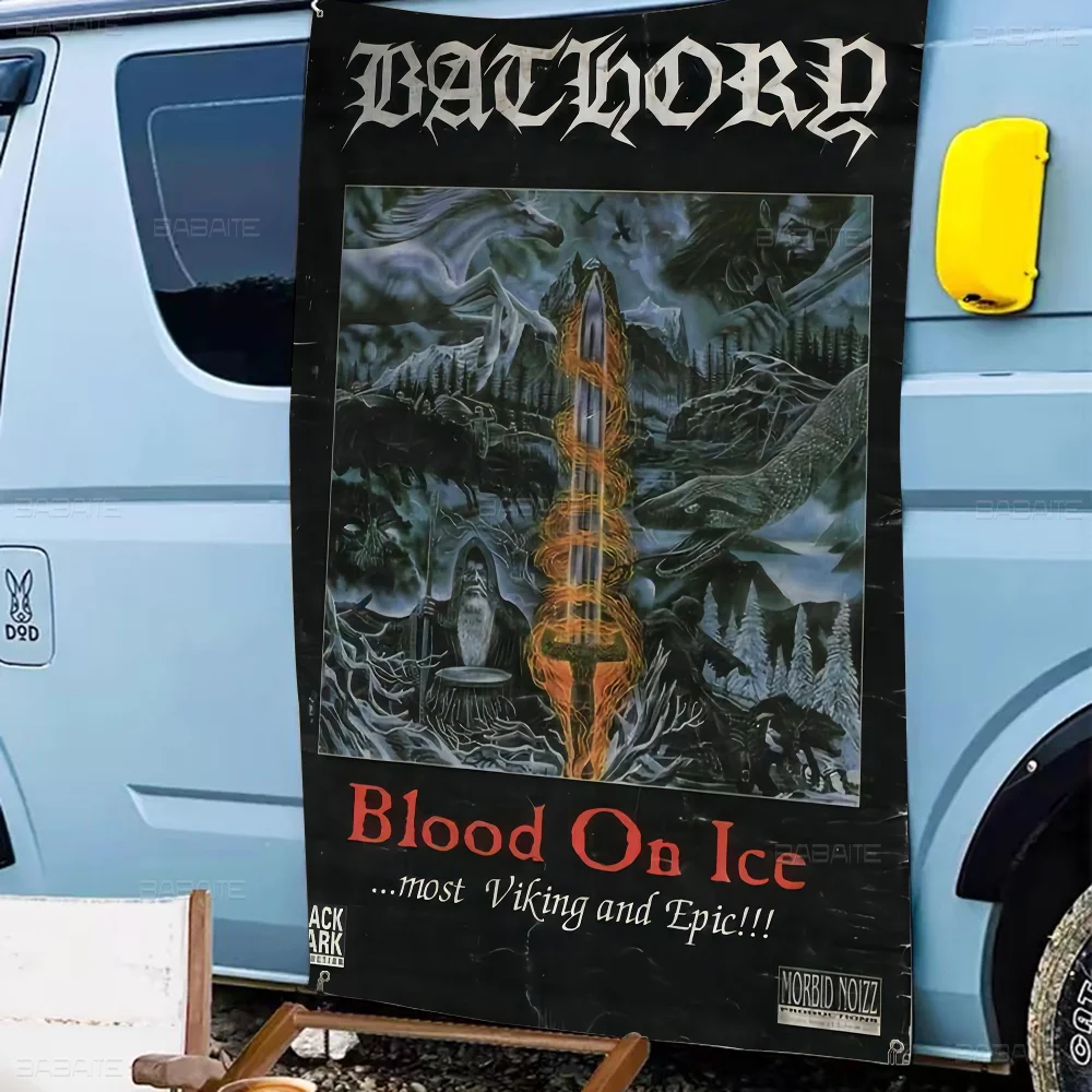 Bathory Quorthon Ретро Хэви-метал Музыкальная Группа Певица Креативный Узор Подвесной