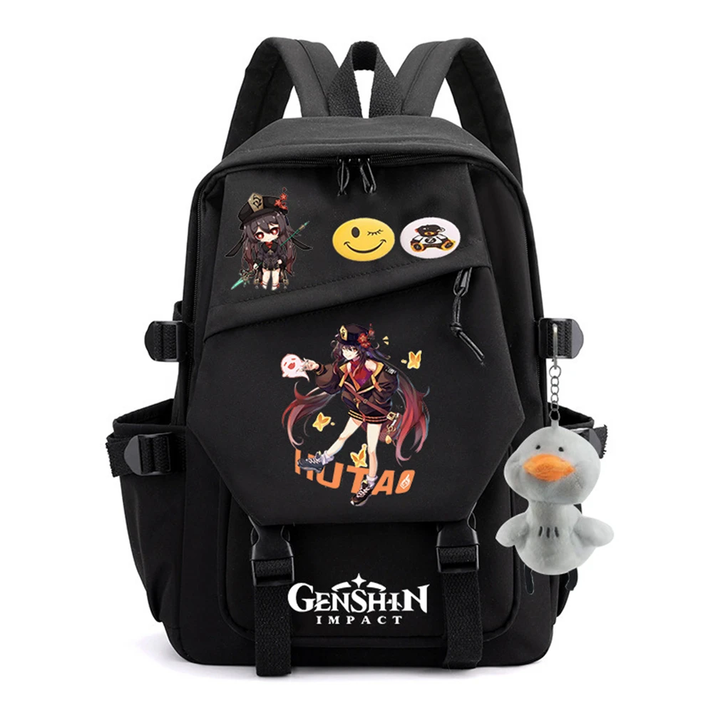 

Нейлоновый рюкзак Genshin Impact, школьный рюкзак с принтом для студентов, рюкзак на молнии, рюкзак для подростков, повседневный рюкзак для ноутбука, унисекс, мультяшный рюкзак для книг