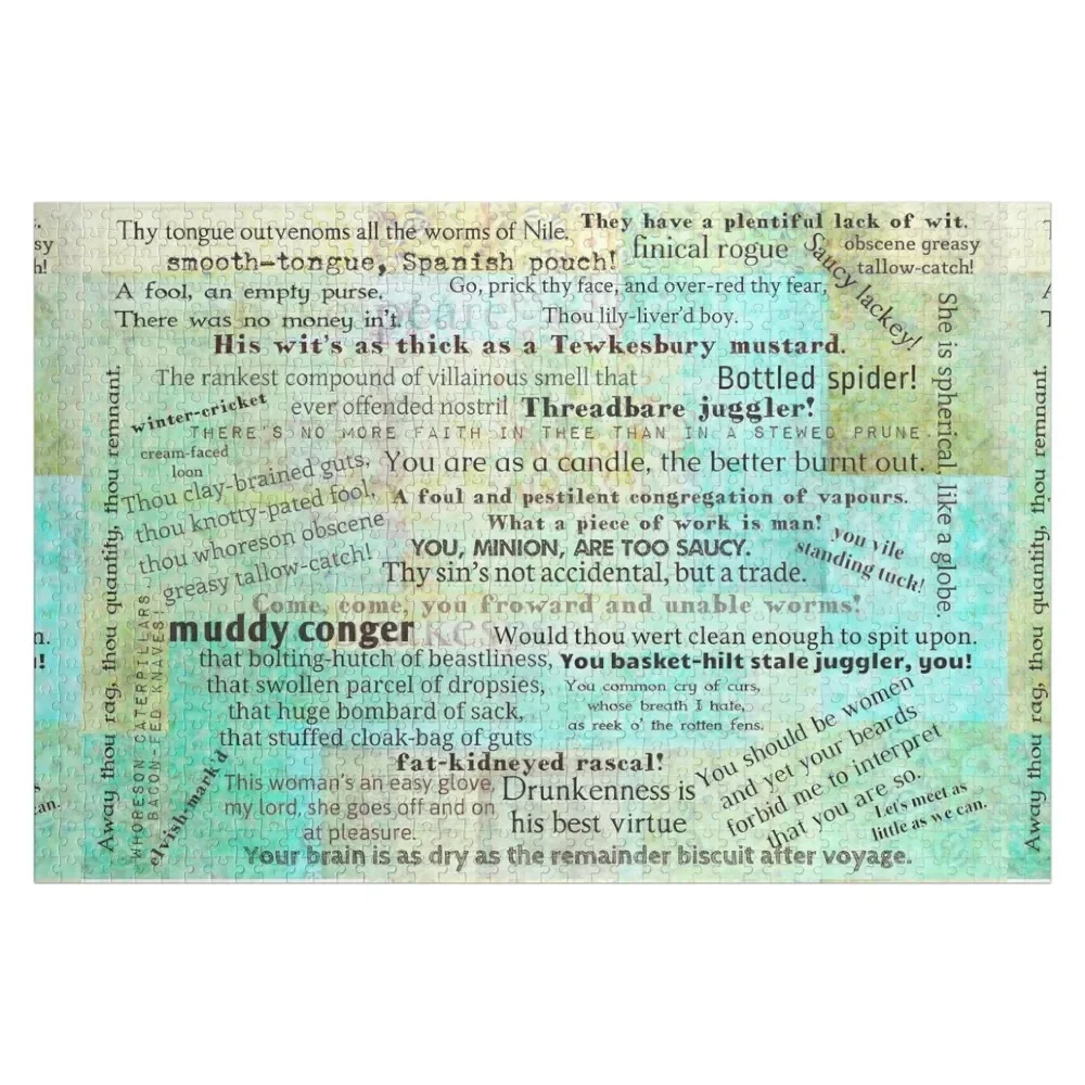 Пазл Лучшие вставки Шекспира для детей деревянный пазл на заказ