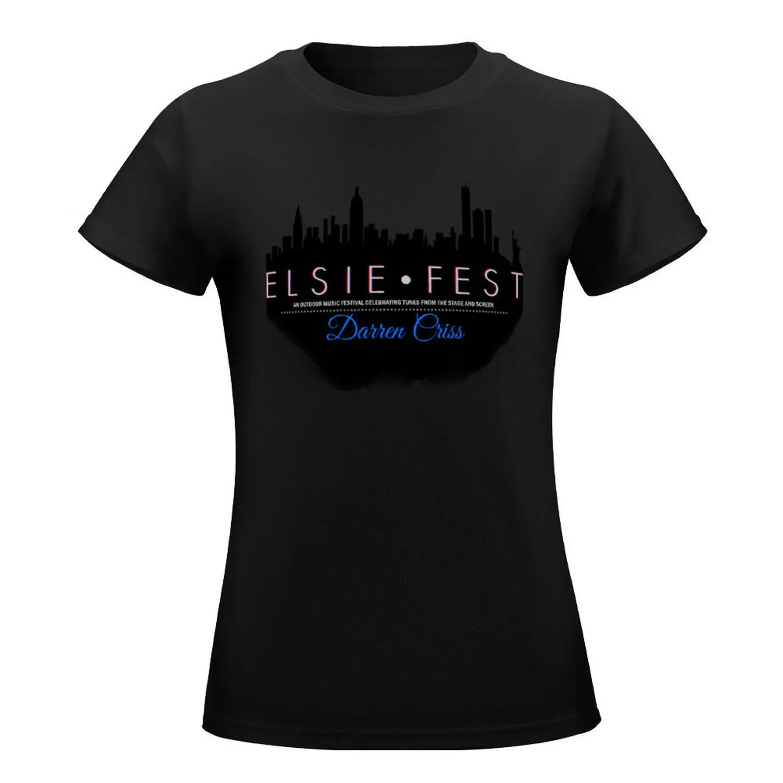 Футболка Elsie Fest NY аниме одежда милые топы простые футболки для женщин