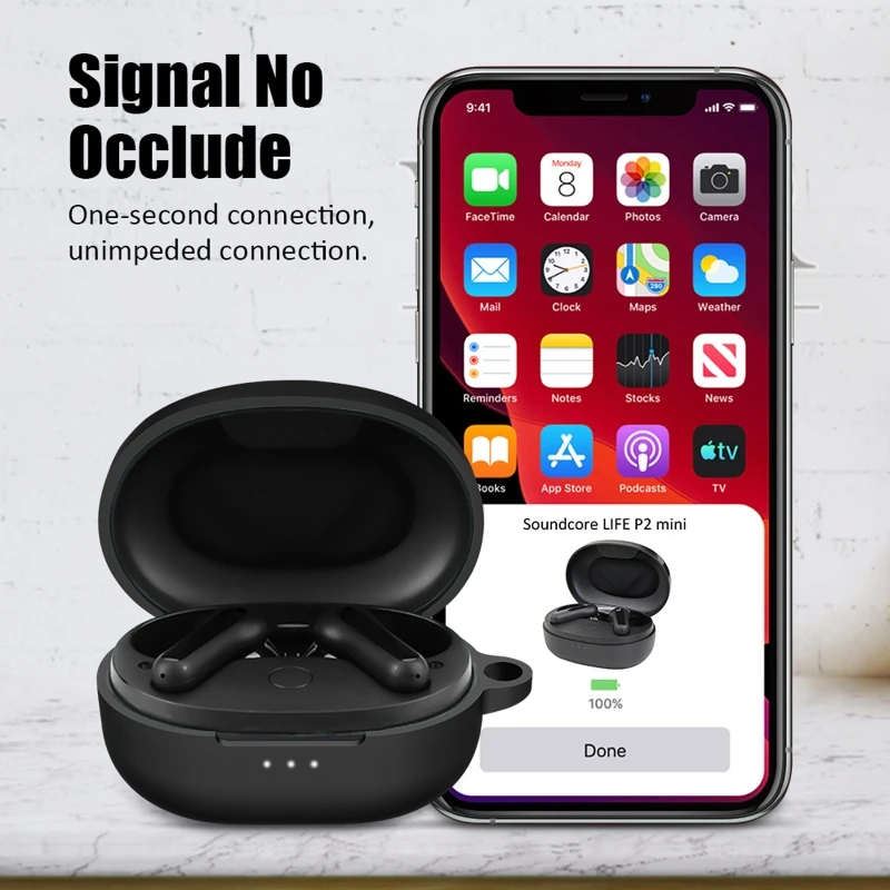 Ударопрочный чехол для беспроводных наушников Anker-Soundcore Life P2 mini | Электроника