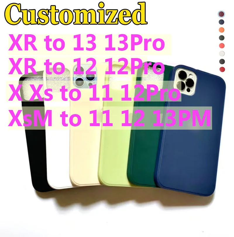 

Сделай Сам 100% рабочий для iPhone Xr как 13 12/13Pro,Xs max как 13pro max ,X XS как 12 13Pro индивидуальный квадратный силиконовый чехол
