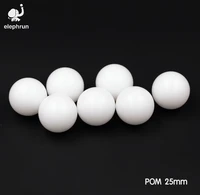 25mm delrin polyoxymethylene pom celcon solid plastic balls for ball valves and bearings
