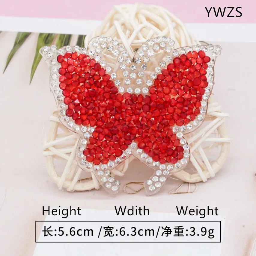 10 шт. нашивки со стразами в виде бабочки железо на DIY исправление мотив аппликация