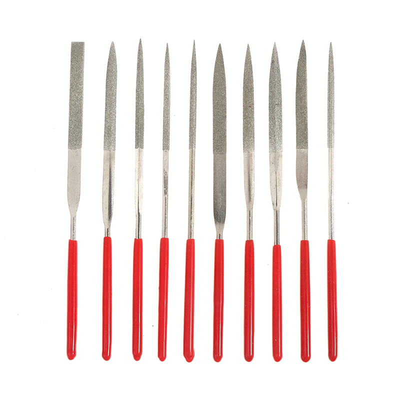 

10Pcs Mini 140*3mm Needle File Set Diamond Handy Tools for 3D printing models