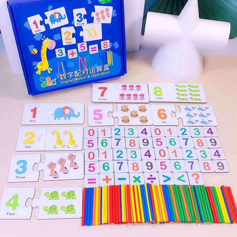 

Hobbies Kindergarten Preschool Learning Operation Toys Teaching Aid Addition Subtraction Math Enlightenment