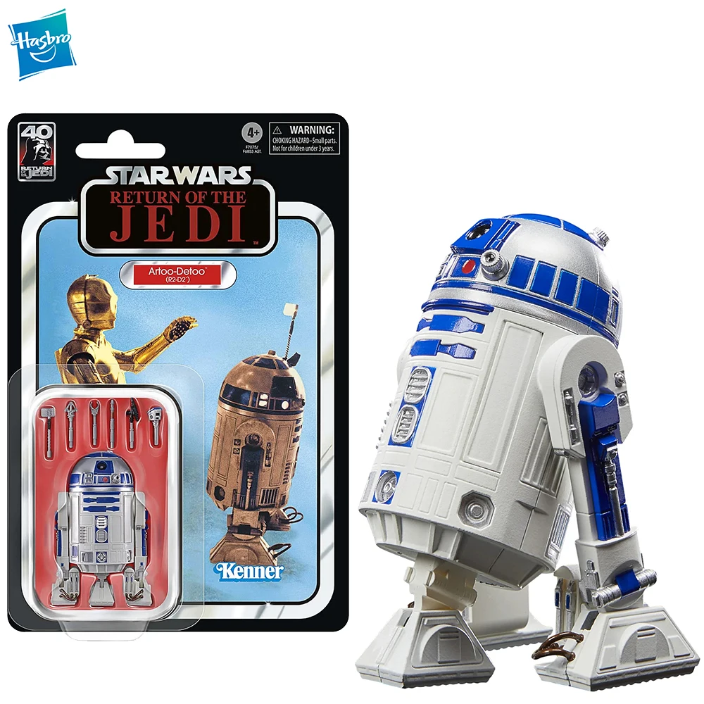 

[В наличии] Hasbro черная серия «Звездные войны» возвращение джедая 40-й годовщины Artoo-Detoo (R2-D2) 6-дюймовые экшн-Фигурки игрушки