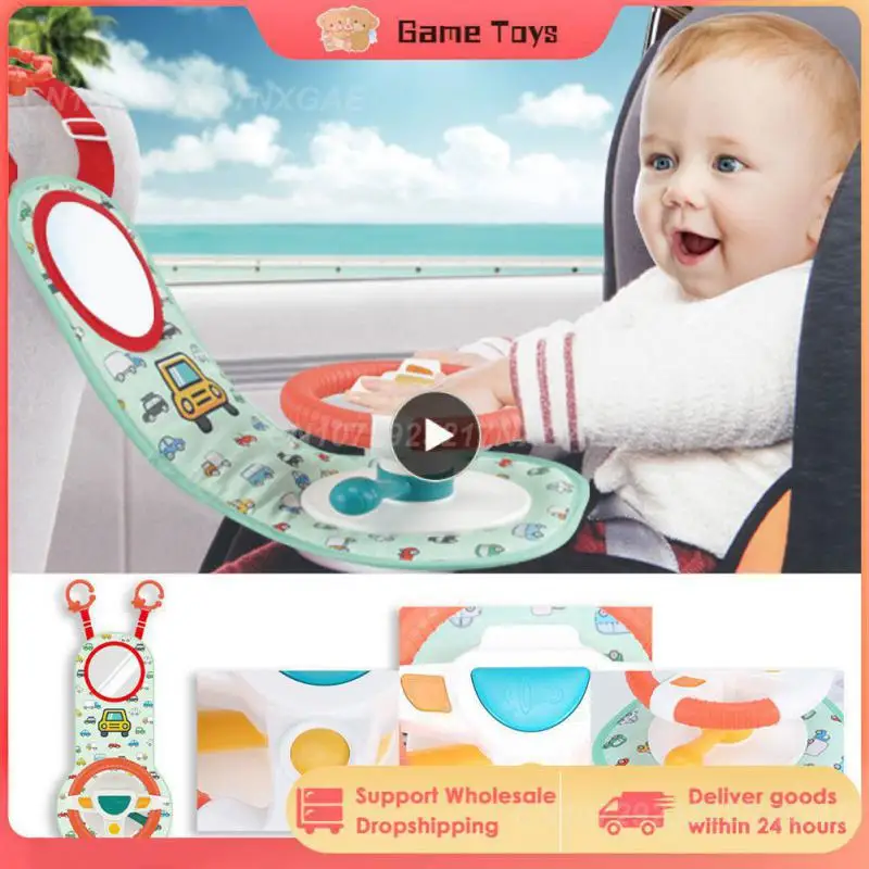 

Baby Car Seat Toy Simulation Steering Wheel Toy With Light Music Activity Seat Travel Toddler Toys For Infant Girl Boy Gifts