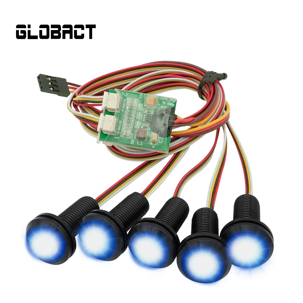 

Globact RC Light Kit with 10 Modes for 1/10 Slash 2WD/4×4 RC Truck