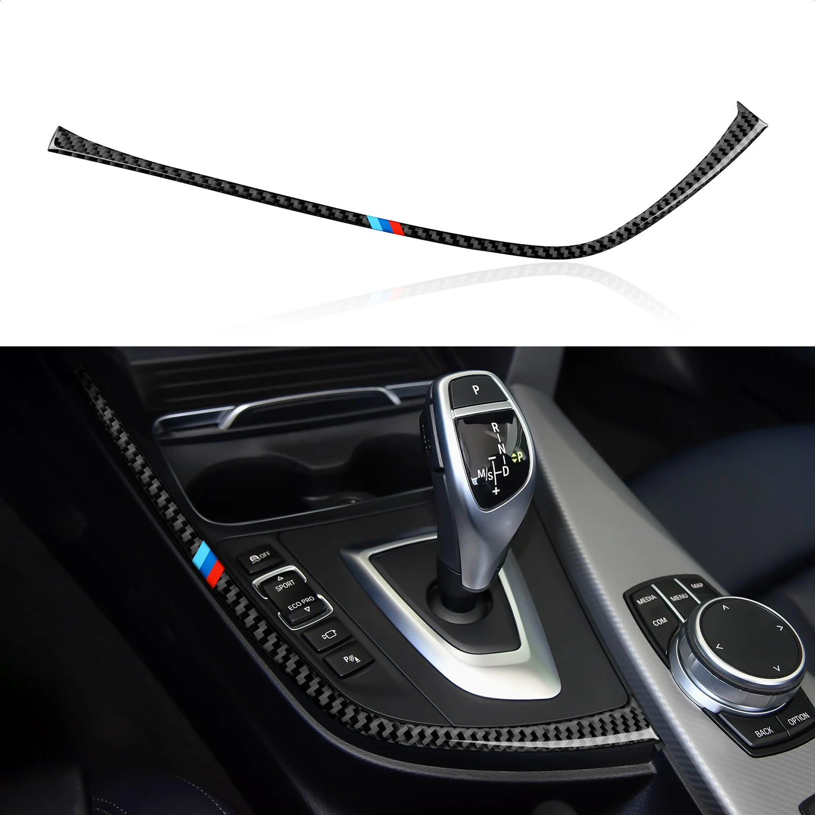

Car Gear Shift Trim Soft Carbon Fiber Decal Sticker Fits For BMW F30 F31 F34 3GT F32 F33 F36 3 4 Series Accessories 2012-2020