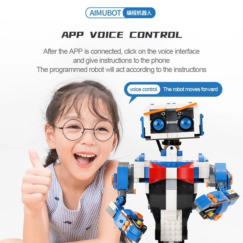 Робот-конструктор с дистанционным управлением программируемыми блоками |