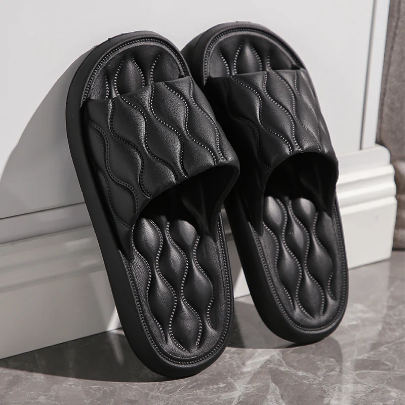 Woman Slippers Summer Home Thick Platform Bathroom Cloud Slippers Non-slip Flip Flops Women Fashion Soft Sole EVA Indoor Slides