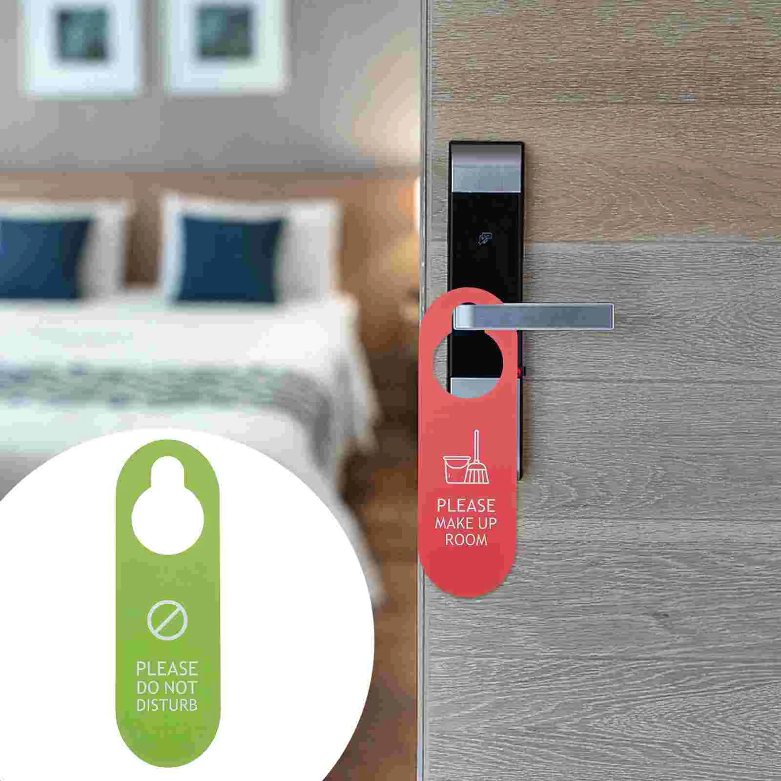 

Office Door Sign No Disturbing Hangtag Decoration Plaque 24.5x7.5x0.2cm Double Side