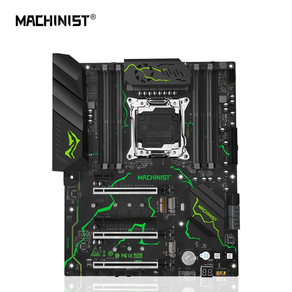 MACHINIST X99 MR9S материнская плата с поддержкой LGA 2011-3 Intel Xeon E5 V3 V4 все серии ЦПУ процессор DDR4 ECC ОЗУ USB 3,0 ATX