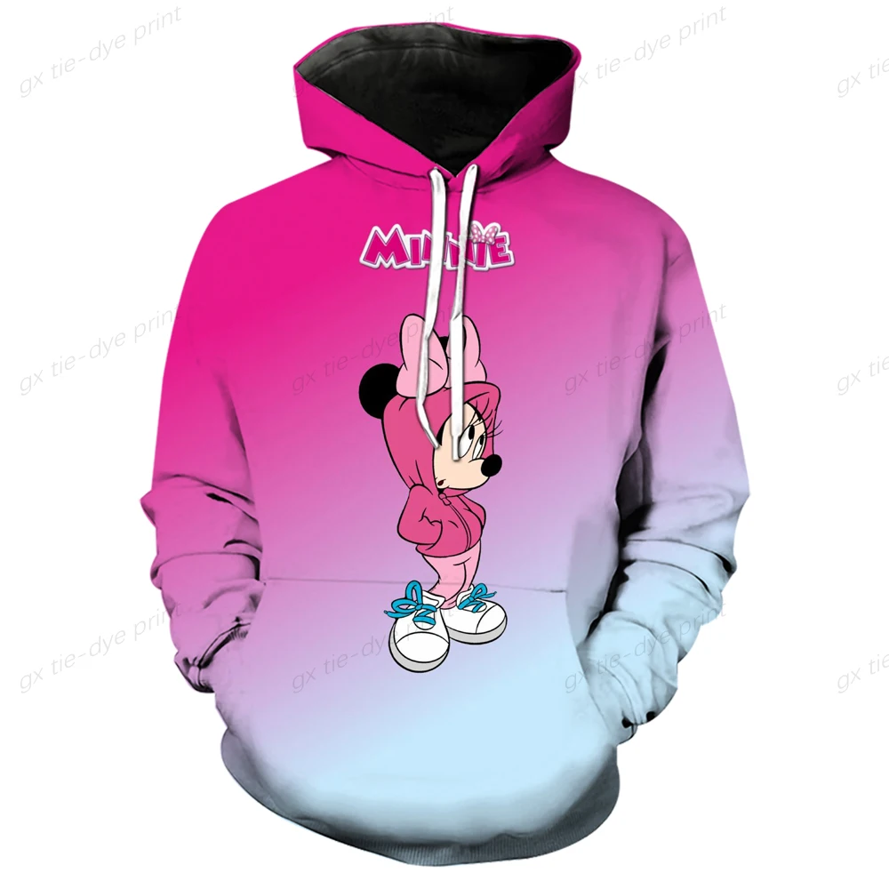 

Streetwear Hoodies Disney Mickey Mouse Print Women Kids Sweatshirt Autumn Long Sleeve Harajuku Pullovers Hooded Sweater mujer