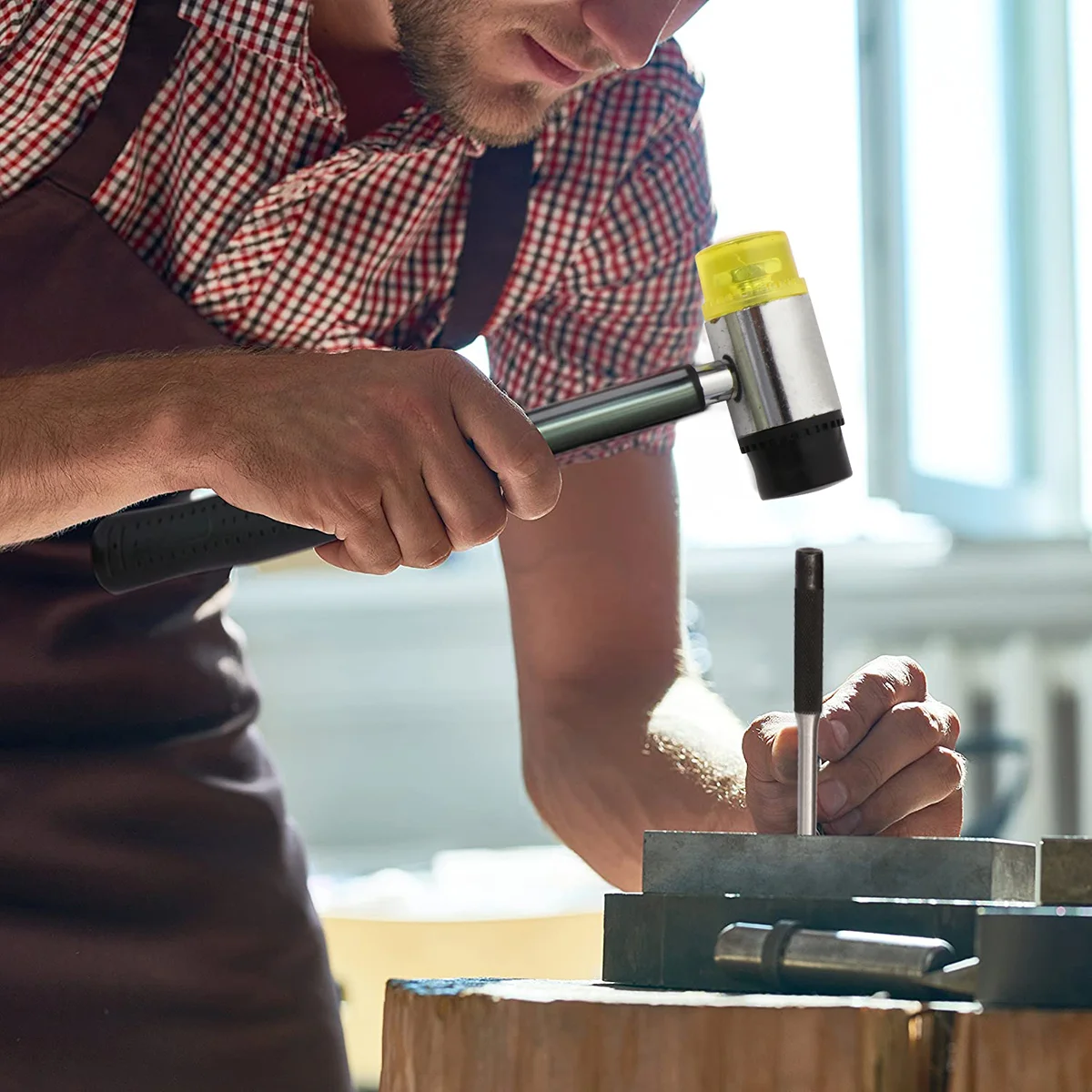 

Punch Set Kitpilothole Canvas Leathercraft Metal Jewelry Sets Repair Assembly Watch Hammer Gunsmithing Pouchpin Craft