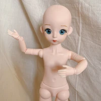30cm bjd doll 27 joints movable 3d eyes 16 naked girl flexible joints fashion doll toys for girl diy childrens holiday gifts