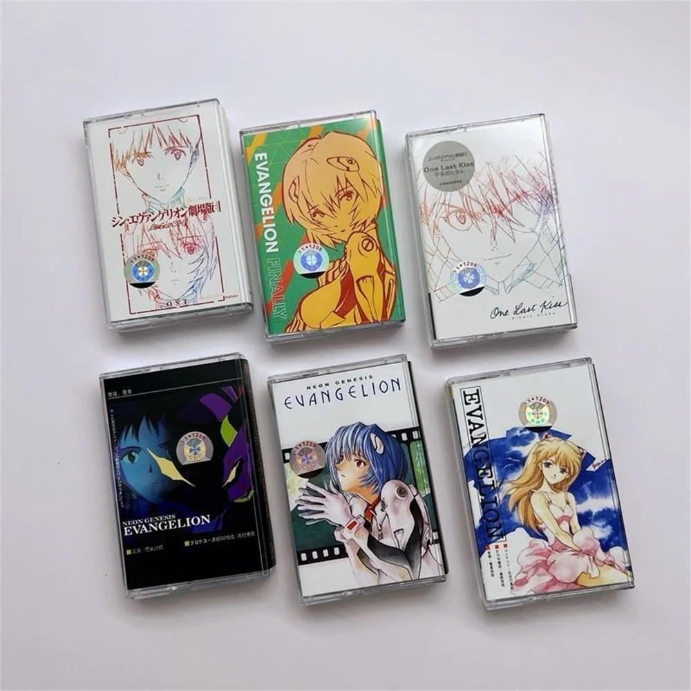 Eva Anime Evangelion Music Tapes One Last Kiss Music Magnetic Tape Cartoon Men Women Collecting Record Toys Commemorative Gifts