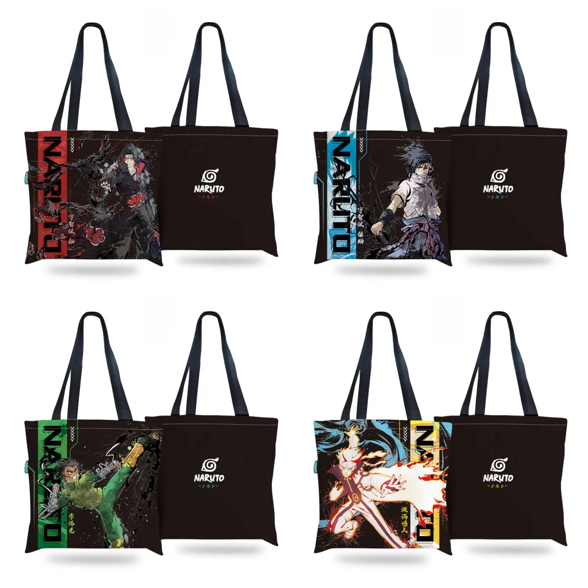 

Anime Two-dimensional Student Canvas Bag Shoulder Bag Naruto Naruto Sasuke Itachi Children Adult Large-capacity Handbag