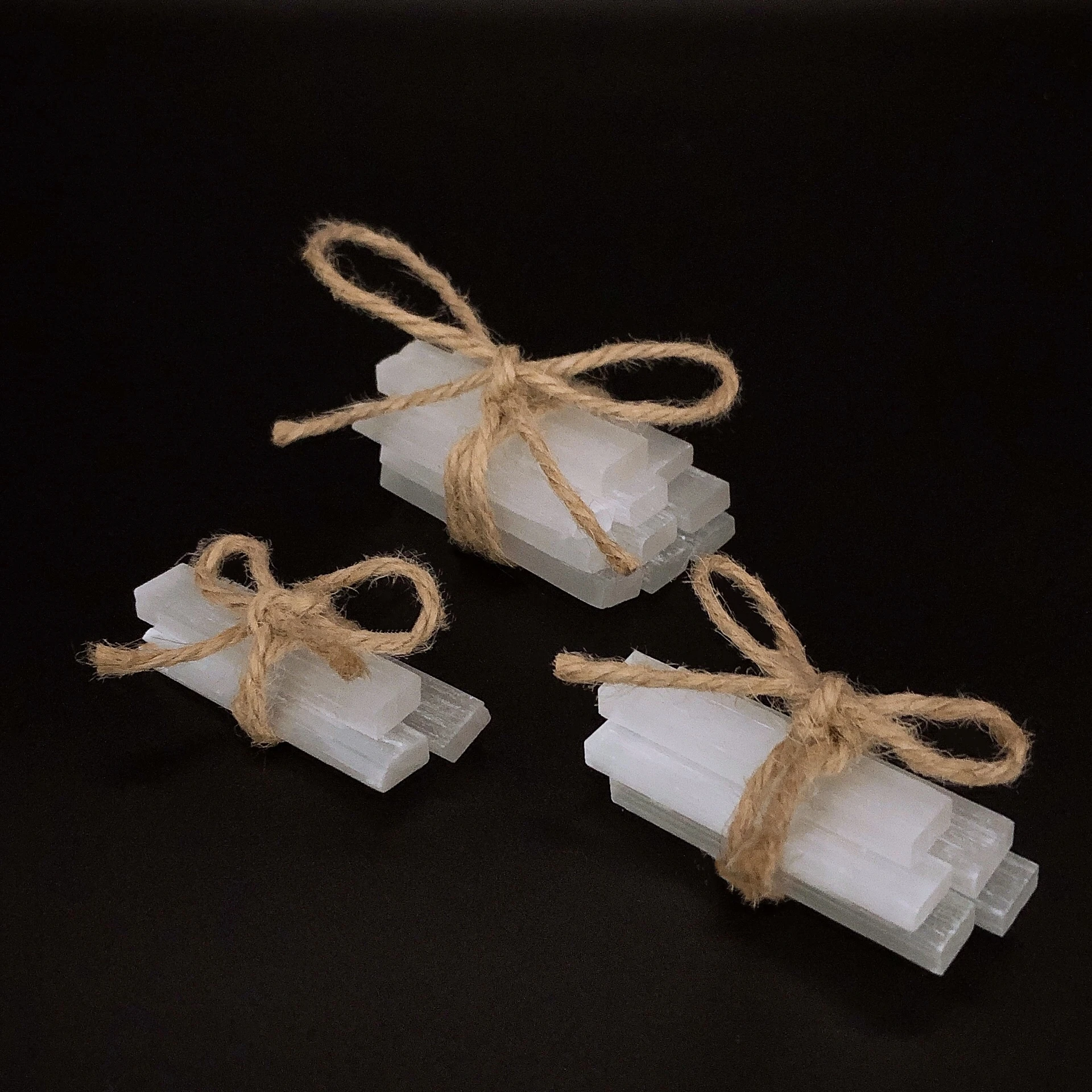 Асимметричная белая Палочка из селенита необработанные натуральные